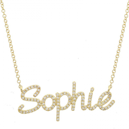 CUSTOM NAME DIAMOND NECKLACE