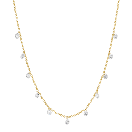 FLOATING LAB DIAMONDS NECKLACE