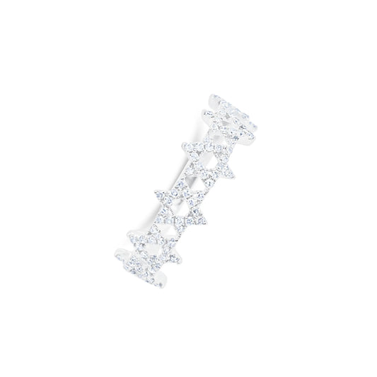JEWISH STAR ETERNITY RING