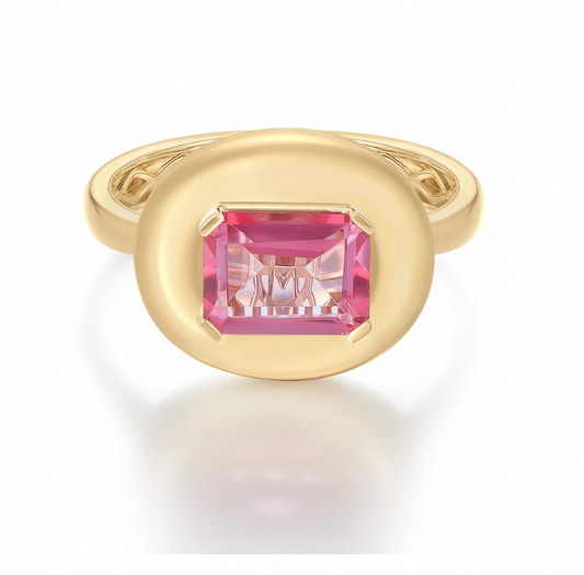 COLOR STONE BUBBLE RING