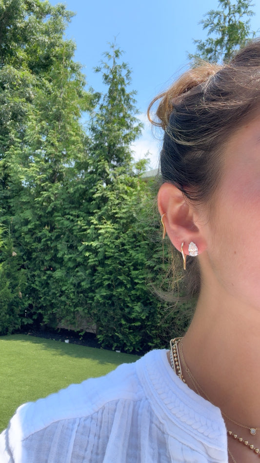 3.65 CT LAB PEAR STUDS