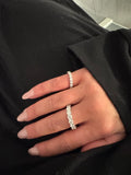 10 POINTERS LAB DIAMOND ETERNITY PINKY RING