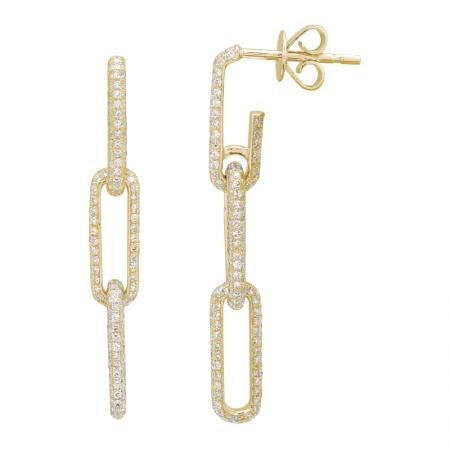 DIAMOND LINK EARRINGS