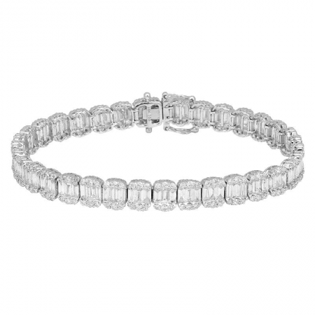 6.75 CT DIAMOND ILLUSION BRACELET