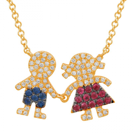 GIRL AND BOY NECKLACE