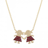 RUBY TWO GIRLS NECKLACE