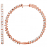 3.40 CT IN AND OUT DIAMOND HOOPS