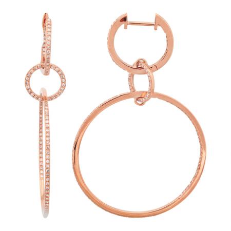 HANGING CIRCLE EARRINGS