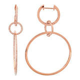 HANGING CIRCLE EARRINGS