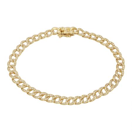 DIAMOND CUBAN LINK BRACELET