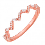 BAGUETTE ZIGZAG RING
