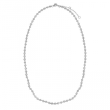 SOFT BEZEL SET NATURAL DIAMOND TENNIS NECKLACE
