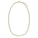 SOFT BEZEL SET NATURAL DIAMOND TENNIS NECKLACE