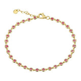 BEZEL SET RUBY BRACELET