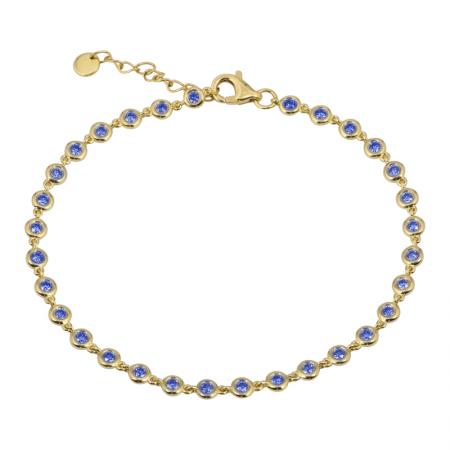 BEZEL SET SAPPHIRE BRACELET