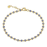 BEZEL SET SAPPHIRE BRACELET