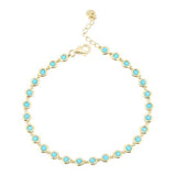 BEZEL SET TURQUOISE BRACELET