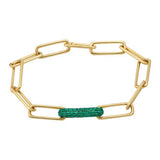 EMERALD LINK BRACELET