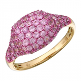 PINK SAPPHIRE SIGNET RING