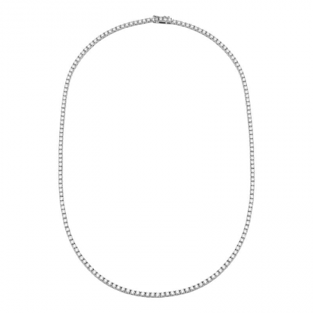 2.40 CT NATURAL DIAMOND TENNIS NECKLACE