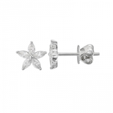 DIAMOND FLOWER STUDS