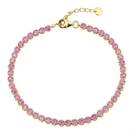 PINK SAPPHIRE TENNIS BRACELET