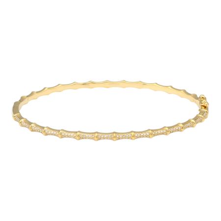 DIAMOND BAMBOO BANGLE