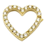 DIAMOND HEART CHARM