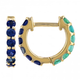 HALF EMERALD HALF BLUE SAPPHIRE HUGGIES