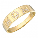 CUSTOM GOLD AND DIAMOND BAND