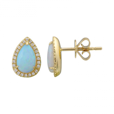 PEAR OPAL STUDS