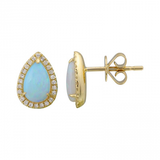 PEAR OPAL STUDS