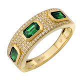 TRIPLE EMERALD RING