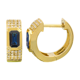 PAVE BLUE SAPPHIRE HUGGIES