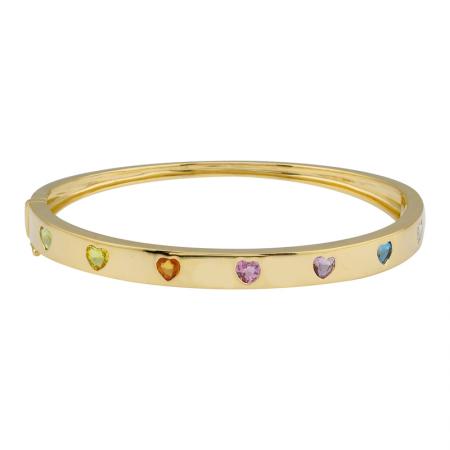 RAINBOW HEART BANGLE