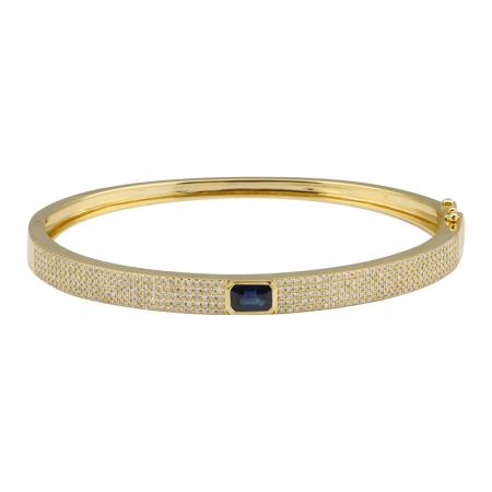 SAPPHIRE DIAMOND BANGLE