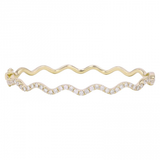 DIAMOND WAVY BANGLE