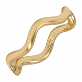 GOLD WAVY RING