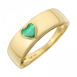 EMERALD HEART RING