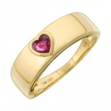 PINK SAPPHIRE HEART RING