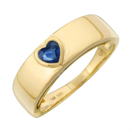 SAPPHIRE HEART RING