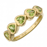 HEART SHAPED PERIDOT RING