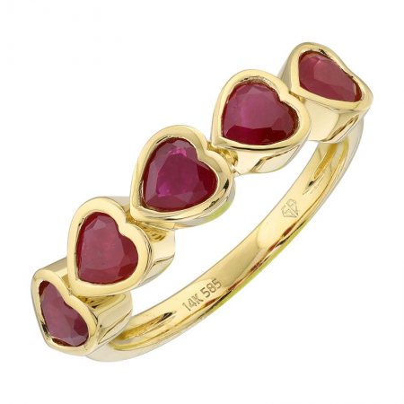 HEART SHAPED RUBY RING