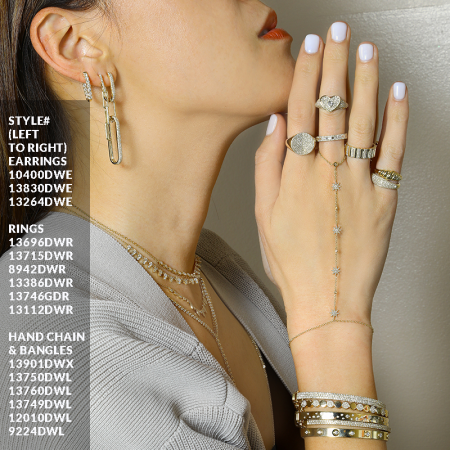 SCATTERED DIAMOND BANGLE