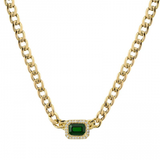 EMERALD CUBAN LINK NECKLACE