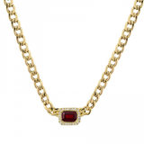 RUBY CUBAN LINK NECKLACE
