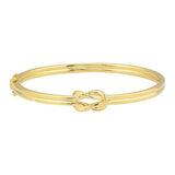 YELLOW GOLD KNOT BANGLE