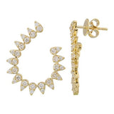 DIAMOND SCOOP EARRINGS