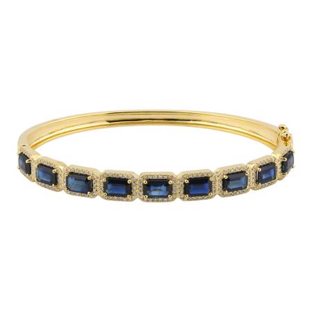 THICK SAPPHIRE BANGLE