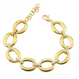 LIGHTWEIGHT GOLD OPEN LINK BRACELET